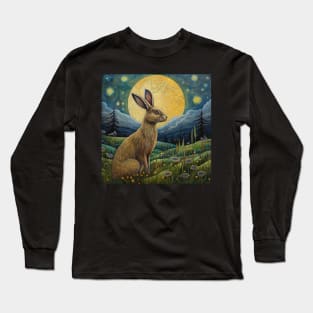 Moonlit Reverie: The Hare's Serenity 05 Long Sleeve T-Shirt